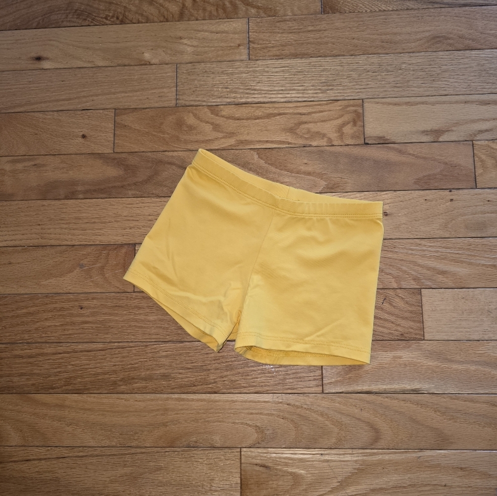 Sunny Yellow Kids' Cheer Cheerleading Shorts